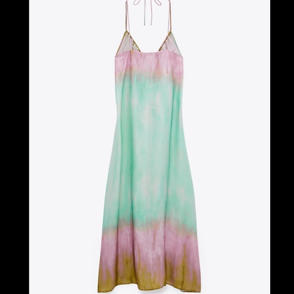Zara Limited Edition Tie Dye Midi Dress - Picture 6 of 7